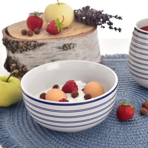 Set boluri din ceramică Orion Blue design 13 cm, 4 buc.