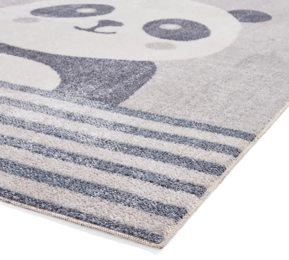 Covor pentru copii gri deschis 120x170 cm Vida Kids Panda – Think Rugs