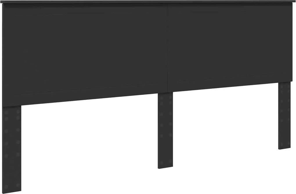 vidaXL Tăblie cap cu headboard Stejar Negru 200 cm Lemn compozit
