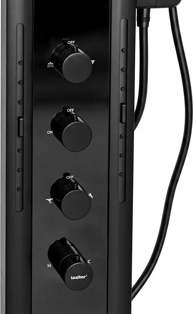 Panou duș hidromasaj Aquajet negru