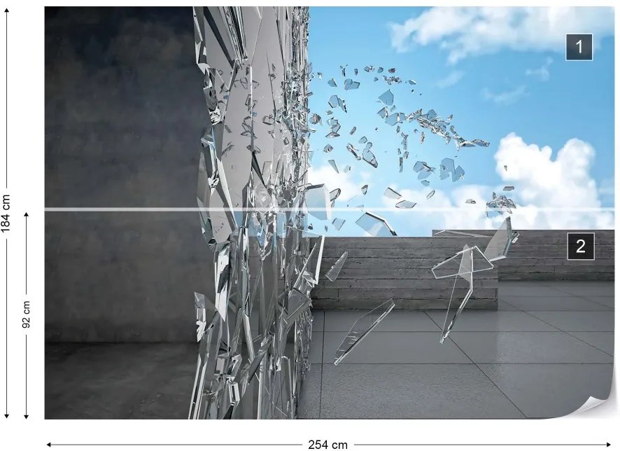 GLIX Fototapet - 3D Illusion Modern Architecture Vliesová tapeta  - 254x184 cm