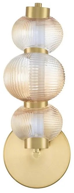 Aplica de perete LED design modern Leda auriu