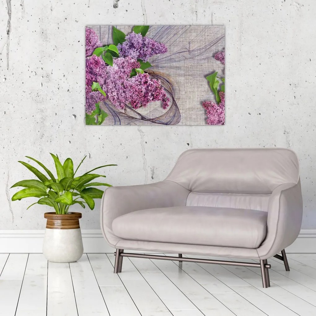 Tablou - Flori de liliac (70x50 cm)