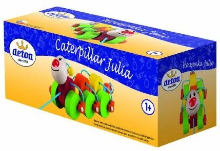 Omidă Julie de lemn 22cm într-o cutie