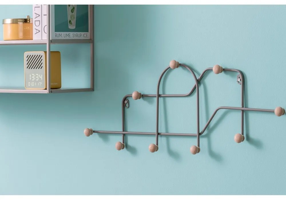 Cuier de perete gri din metal 71 cm Maze – PT LIVING