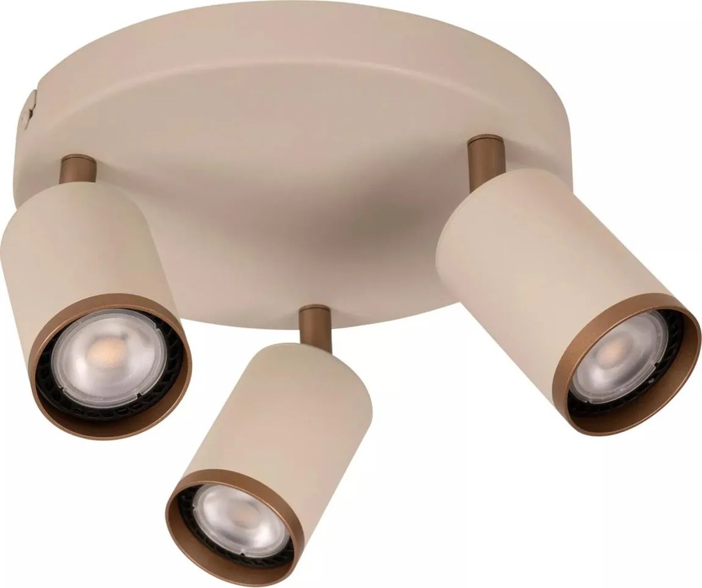 Lucide 53914/13/41 - Corp de iluminat spot REGINA 3xGU10/50W/230V, bej