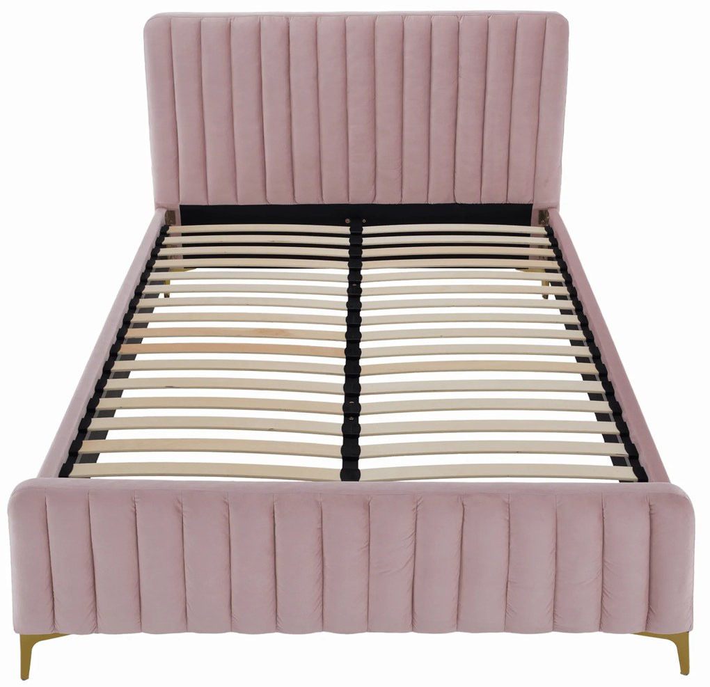 Pat, roz/gold crom auriu, 180x200, KAISA