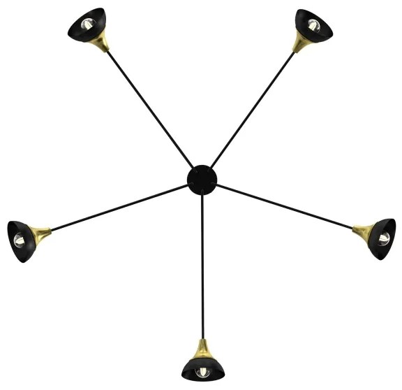 Lustră aplicată NERGIS 5xE27/60W/230V