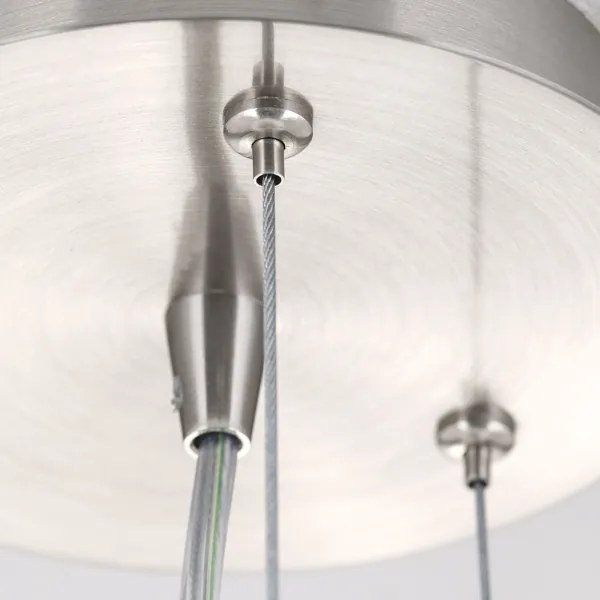 Lustră pe cablu Orion HL 6-1559/2 BLANC 2xE27/60W/230V d. 49 cm crom mat