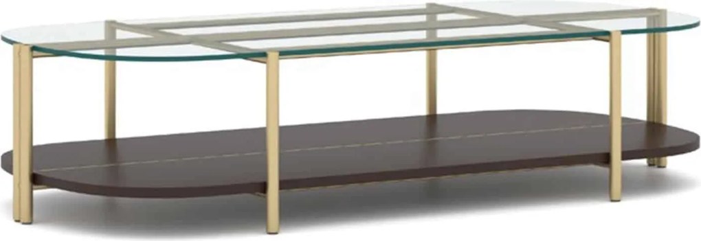 Masuta lemn masiv de Cafea Marquesa, 155 × 35 × 75 cm