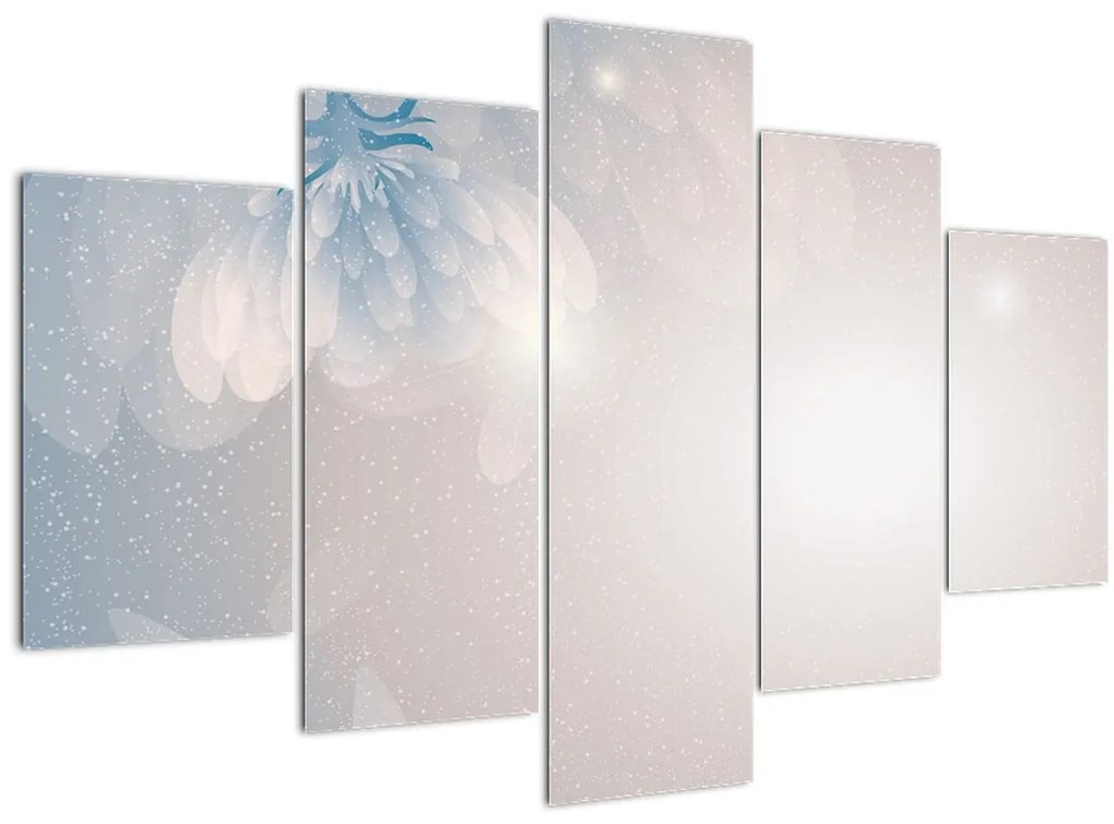 Tablou - Flori înzăpezite (150x105 cm)