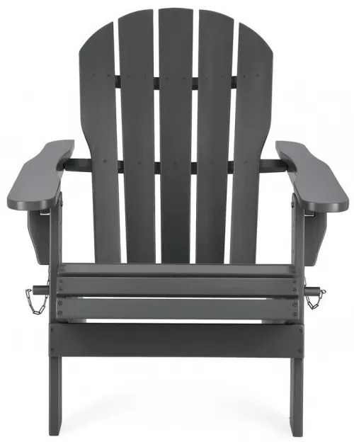 Scaun gri, din lemn, pliabil, Philadelphia, Yes