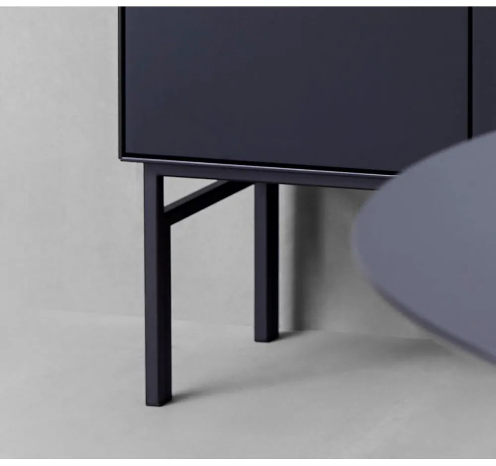 Dulap vinotecă cu aspect de stejar/negru 91x111 cm Edge - Hammel Furniture