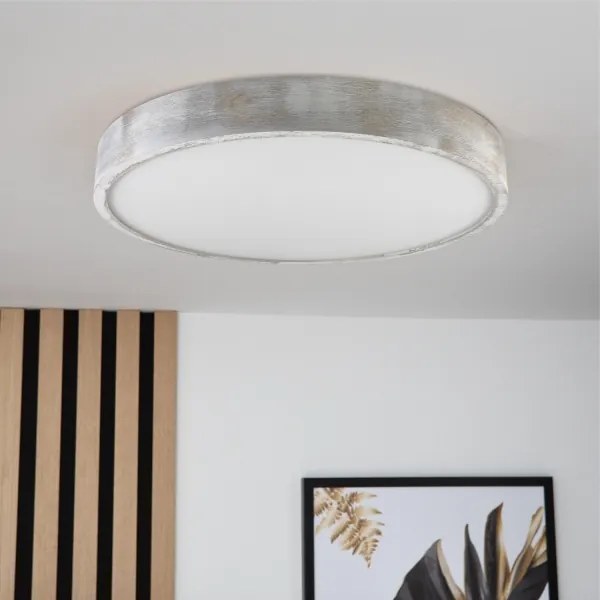 Brilagi - Plafonieră PINO 3xE27/15W/230V pin/argintiu Ø 47,5 cm