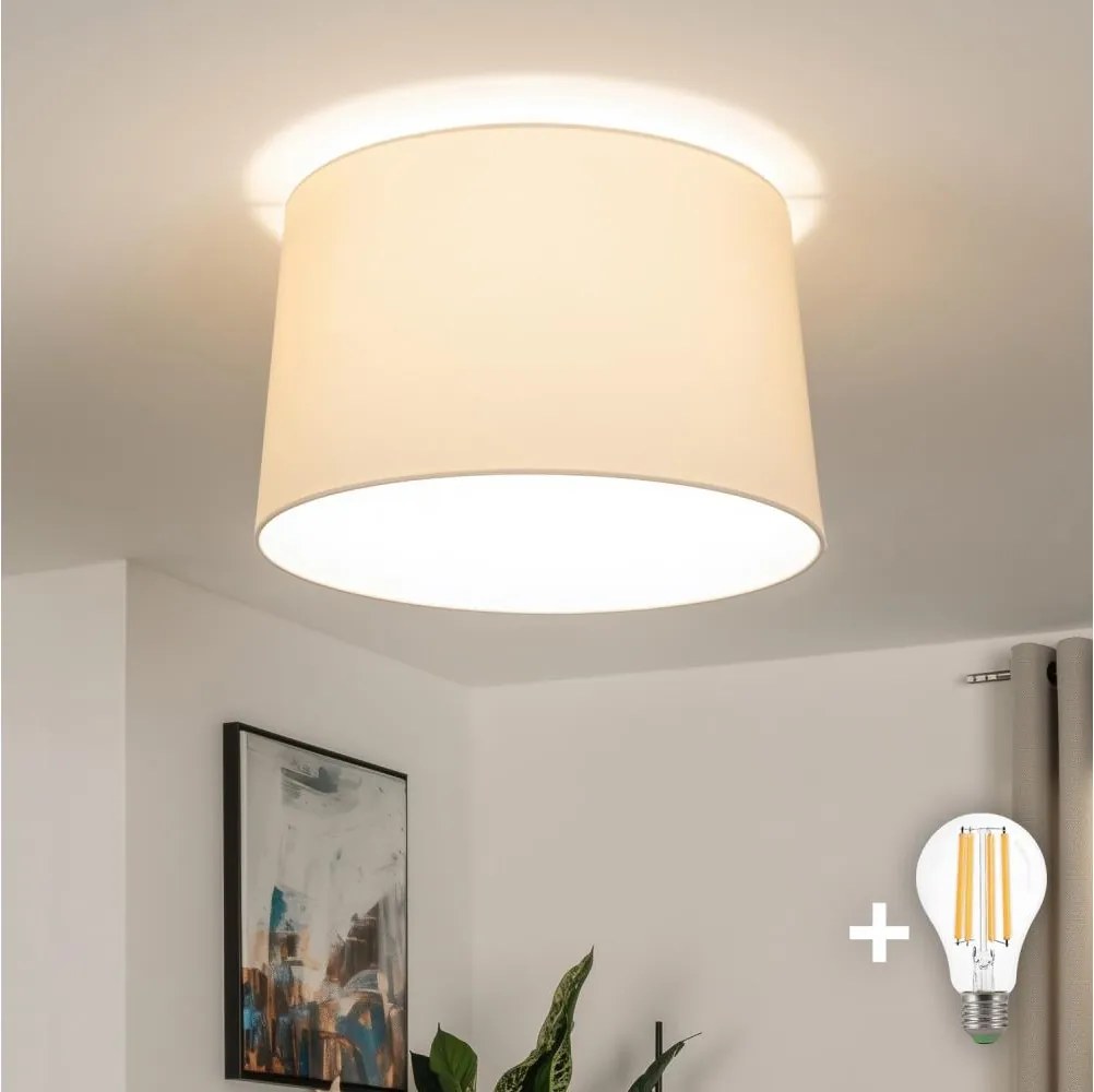 Brilagi - Plafonieră LED aplicată CERIA, 1 x E27, 40 W, 230 V, Ø 45 cm, bej