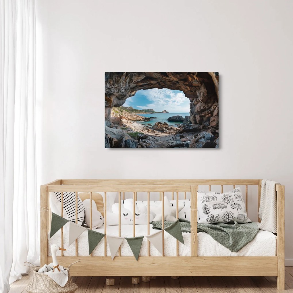 Tablou - Peșteră lângă mare (90x60 cm)
