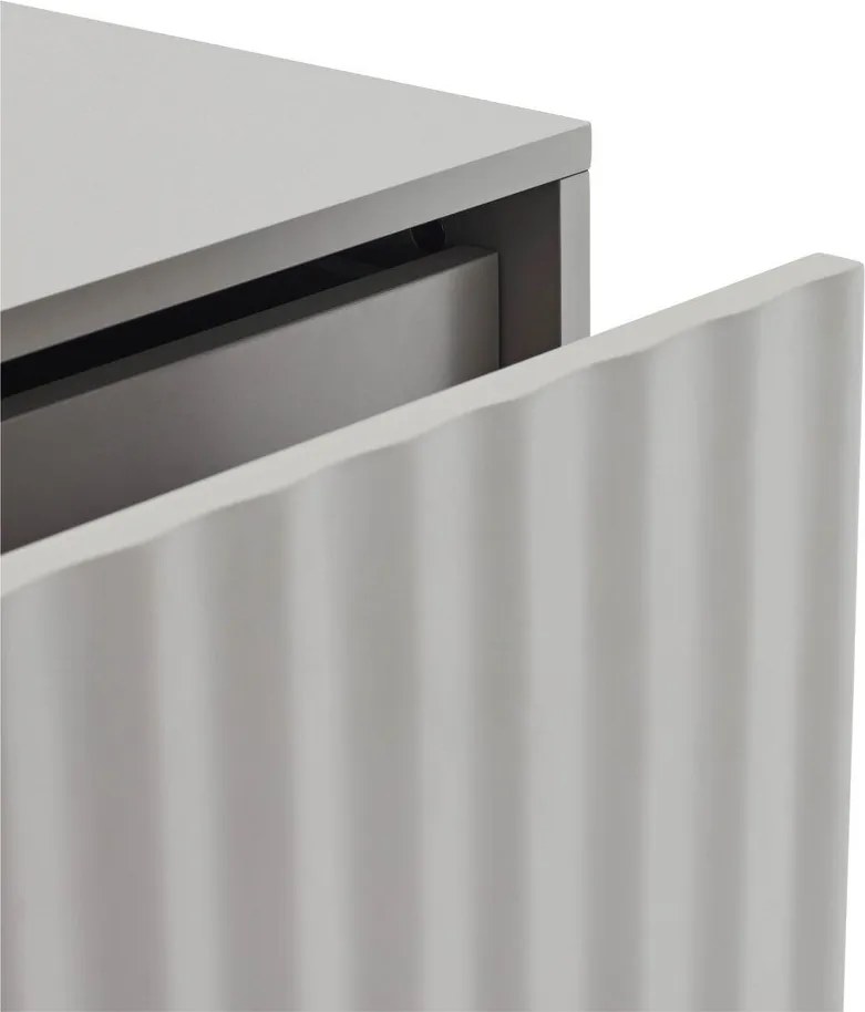 Noptieră gri deschis cu aspect mat Sierra – Teulat