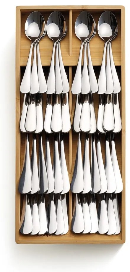 Organizator de tacâmuri în culoare naturală din bambus 17,5 x 38 cm DrawerStore – Joseph Joseph