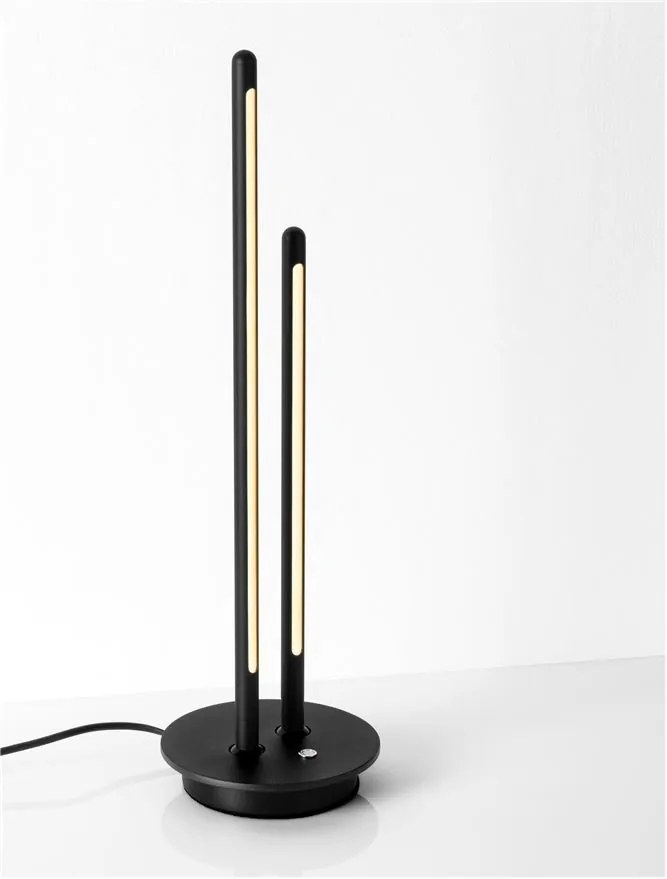 Lampa de masa LED design modern INTEC, negru