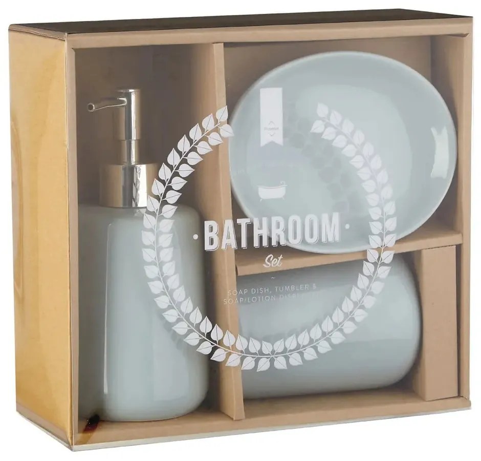 Set accesorii de baie din piatră albastru Moon – Premier Housewares