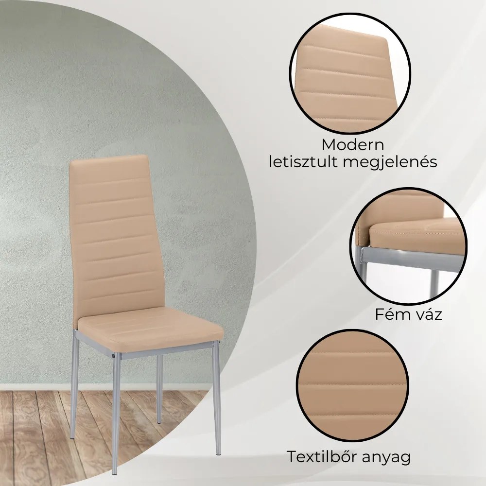 Midland 4+1 set de luat masa bej-gri