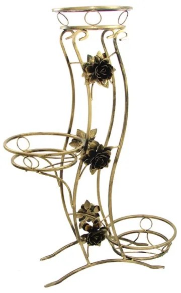 Suport de flori 100x70 cm auriu