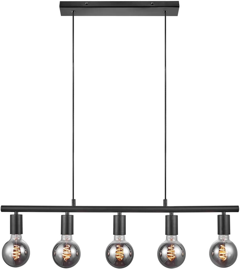 Nordlux Paco lampă suspendată 5x25 W negru 2213273003