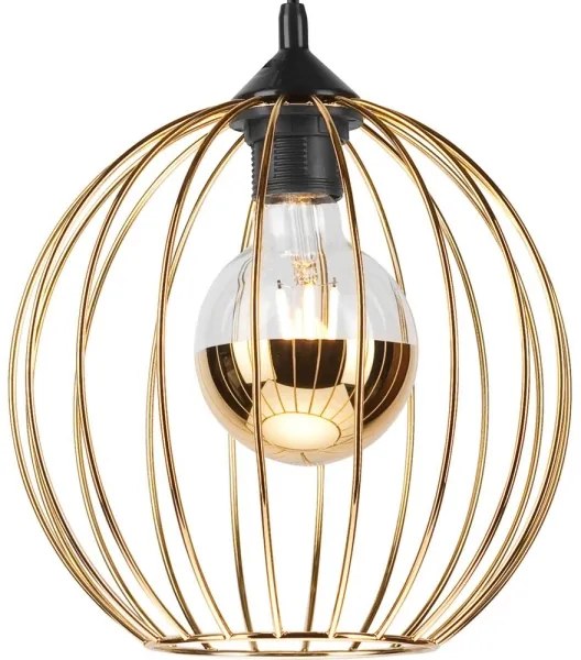 Lustră pe cablu ZOYA 1xE27/60W/230V aurie