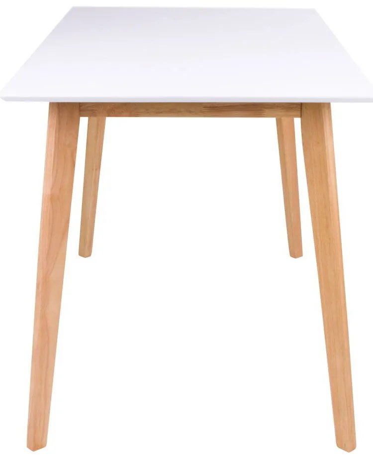 Vojens masă 120x70 cm alb-natural