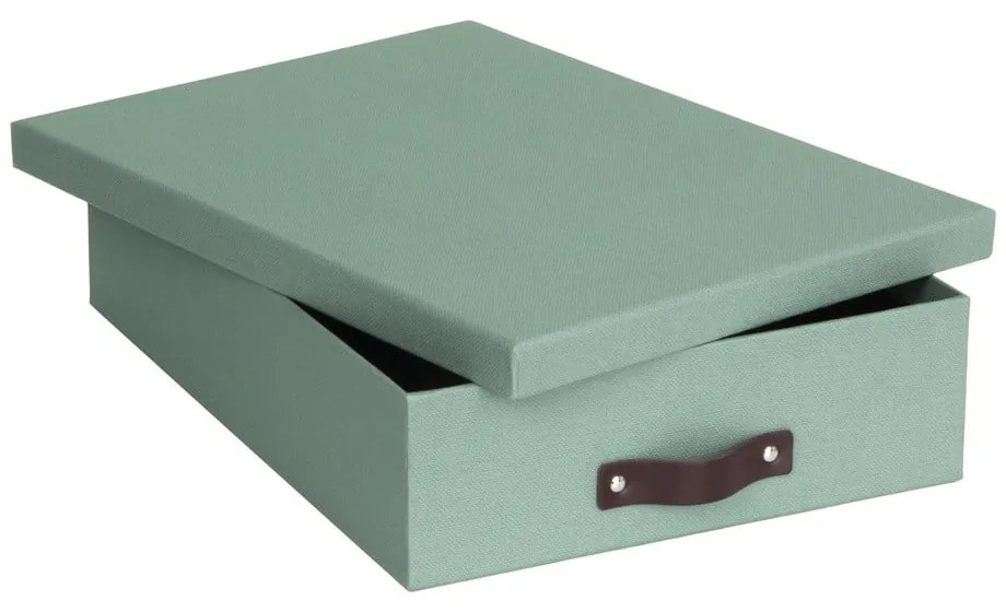 Organizator verde pentru documente din carton Oskar Canvas Paper Laminate – Bigso