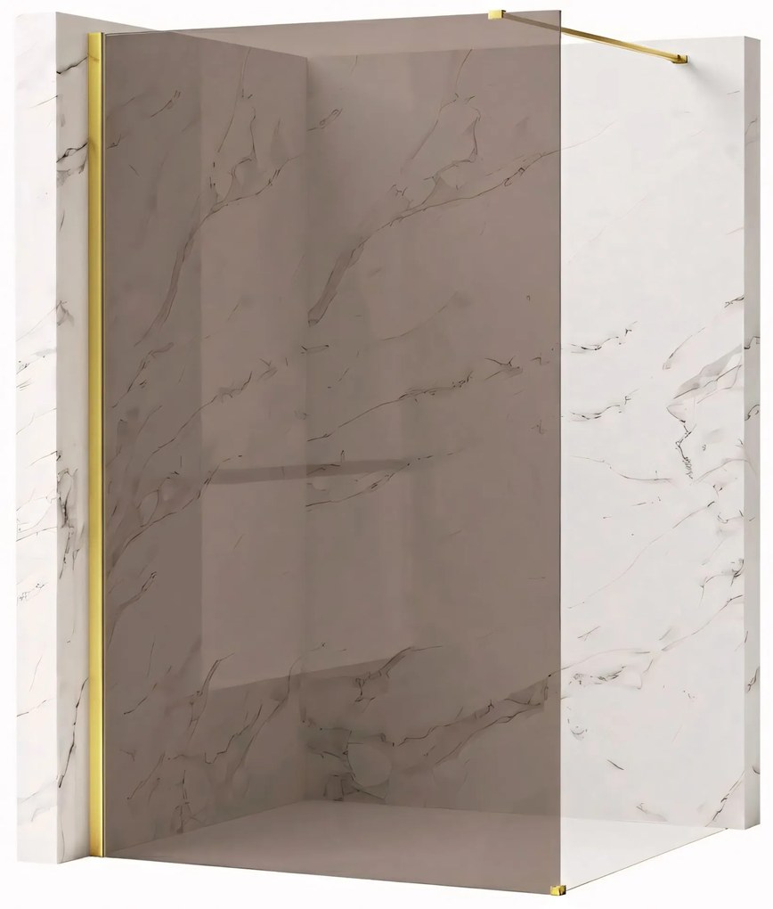 Paravan de dus Rea Flexi Brown / Gold 90