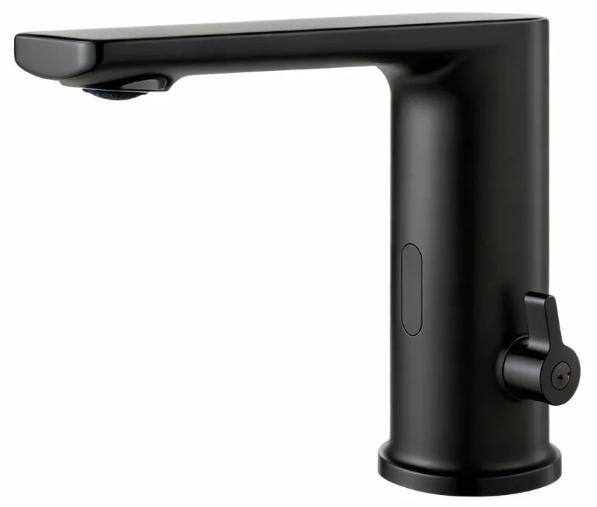 Baterie Lavoar Automată 1201 – Negru Mat, Senzor Infraroșu, Economie de Apă