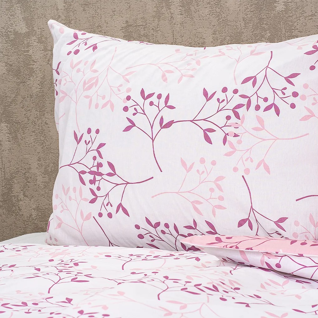 Lenjerie de pat din bumbac 4Home Harmony roz, 140 x 200 cm, 70 x 90 cm