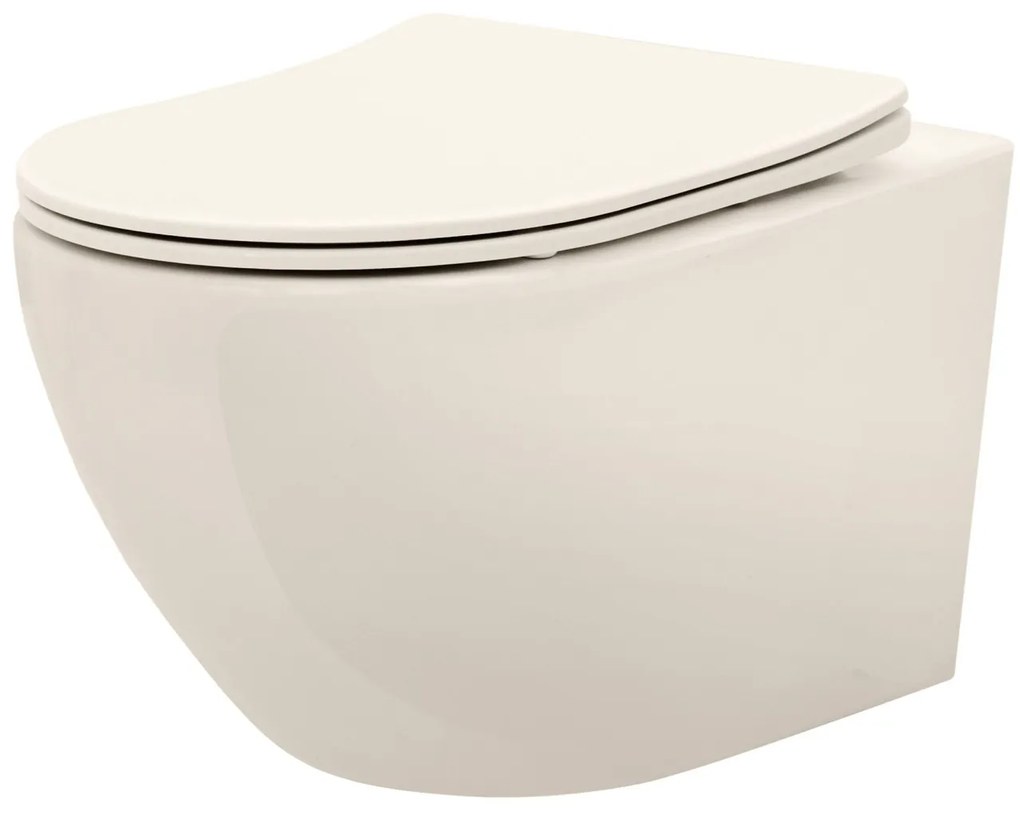 Vas wc suspendabil Carlo Mini Rimless ecru