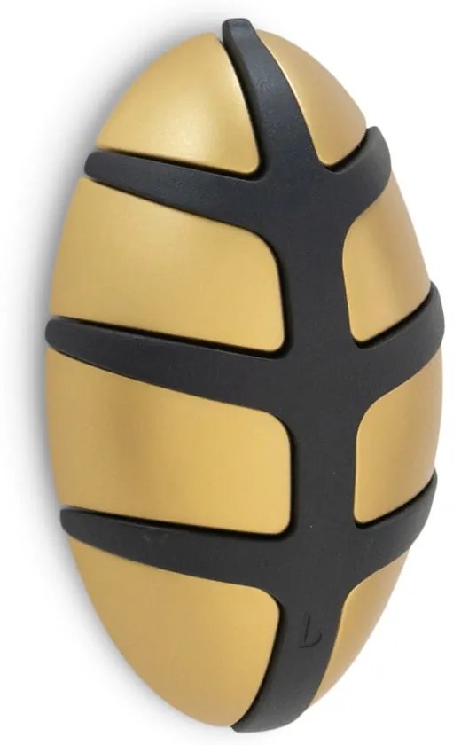 Cârlig negru/auriu de montat pe perete din plastic Bug – Spinder Design