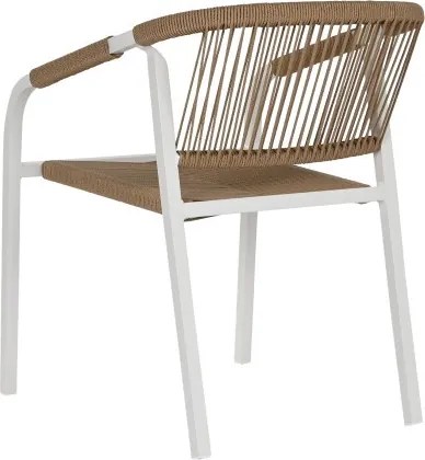 Set dining exterior din aluminiu și rășină, masă + 5 scaune