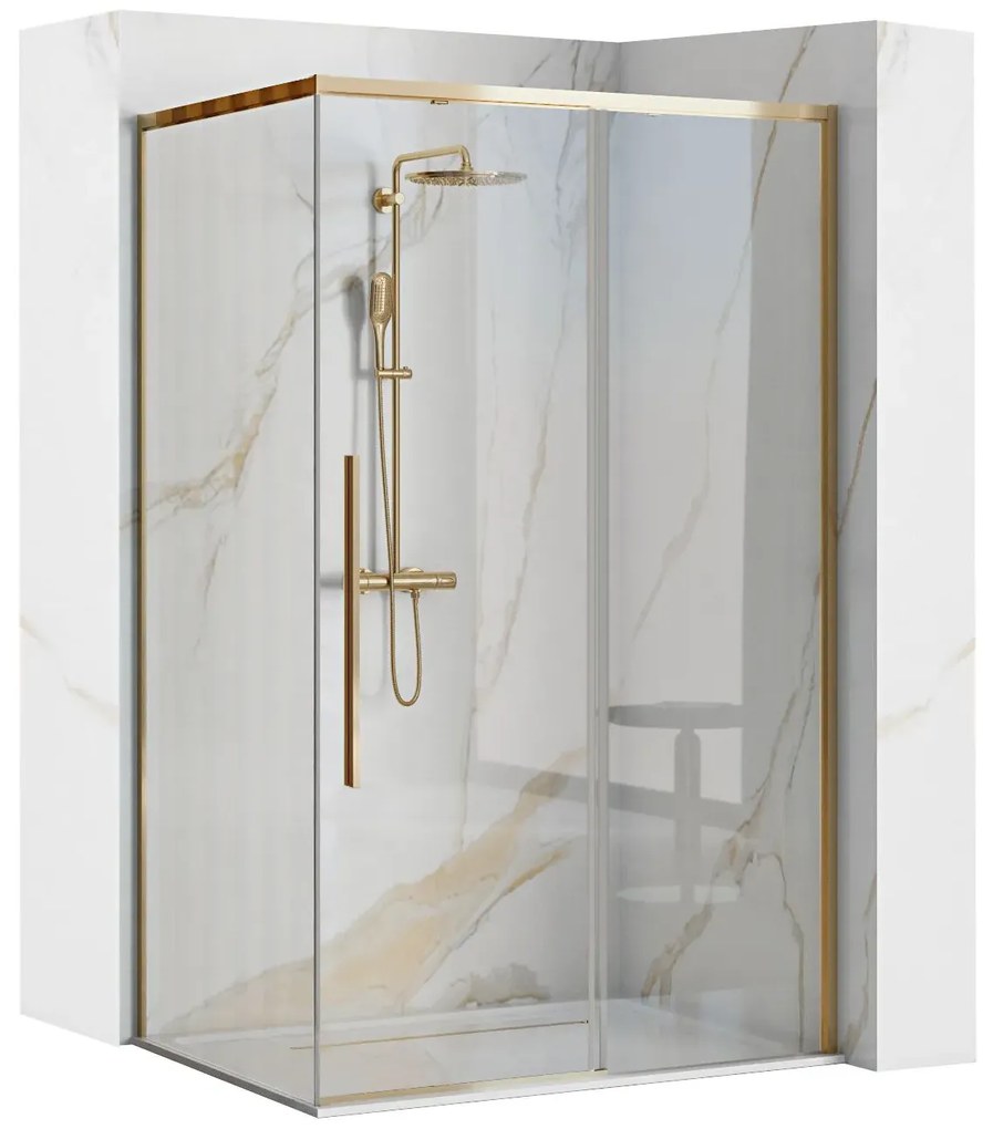 Cabina de dus Solar Auriu 80x100cm, Rea