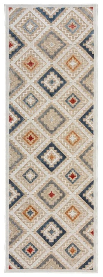 Covor tip traversă de exterior crem 80x230 cm Zion Natural – Flair Rugs