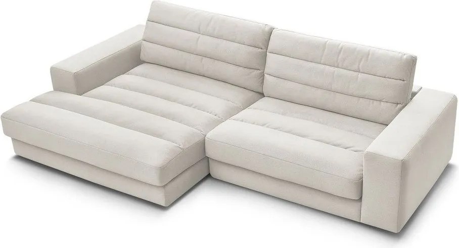 Colțar bej cu tapițerie din catifea (cu colț pe partea stângă/cu șezlong) Sierra – Bobochic Paris