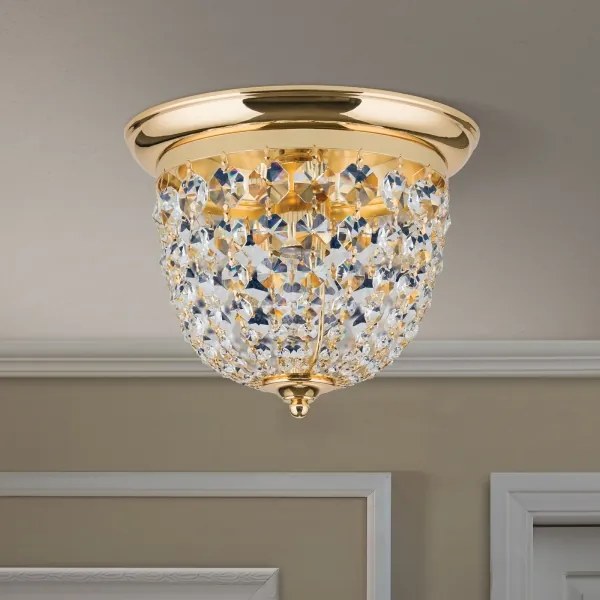 Plafonieră de cristal Orion DLU 1840/26 PLAFOND 1xE27/40W/230V d. 26 cm auriu
