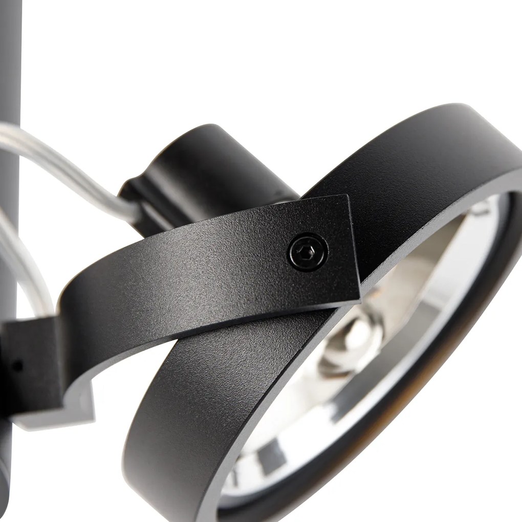 Spot modern negru reglabil cu 2 lumini - Goes