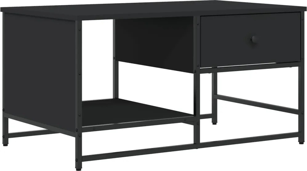 vidaXL Măsuță de cafea, negru, 85,5x51x45 cm, lemn prelucrat