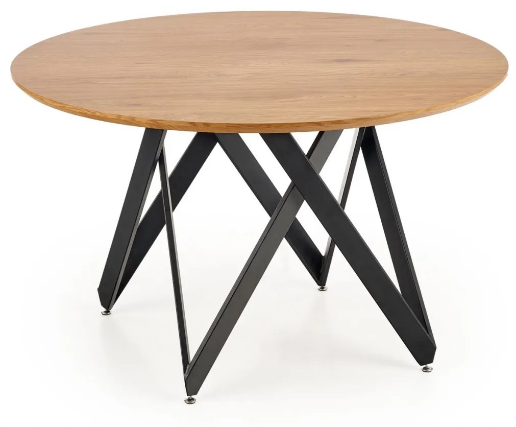 Set masa rotunda Mozambik ø120 cm + 4 scaune K366 verde inchis