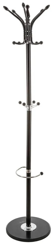 Cuier pentru haine, 182 cm, metal, negru