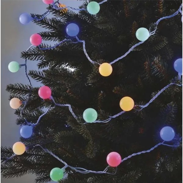 Ghirlandă LED de Crăciun pentru exterior 40xLED/9m IP44 multicoloră