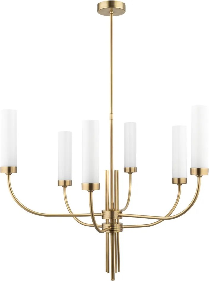 Candelabru modern realizat manual din alama Mussa 6L