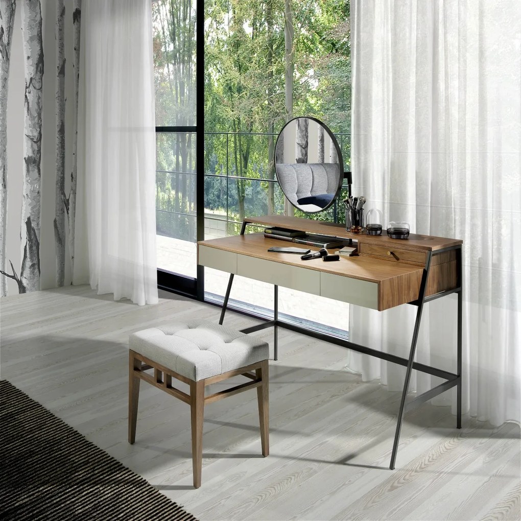 Bancheta tapitata design modern Platin AC-CP1709ST-NOGAL