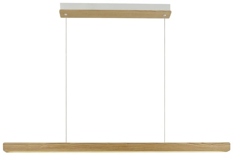 Lustra LED suspendata lemn design slim scandinav Ilgas
