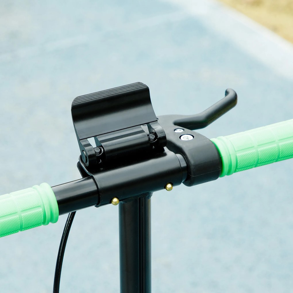 AIYAPLAY Trotinetă pentru copii, frâne duble, cadru metalic, suport pentru picior, pliabilă, 3-8 ani, Verde | Aosom Romania