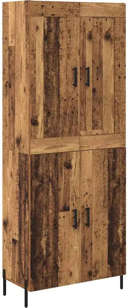 vidaXL Bufet 2 pcs Lemn Vechi Lemn compozit